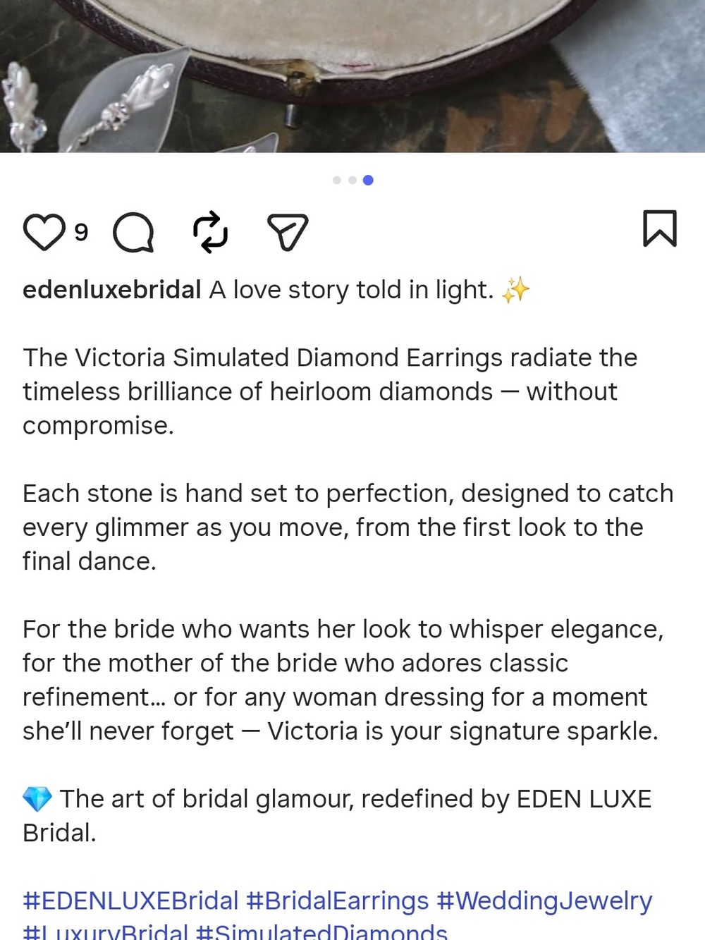 Simulated Diamond Teardrop Drop Earrings - Silver - Picture 4 of 6